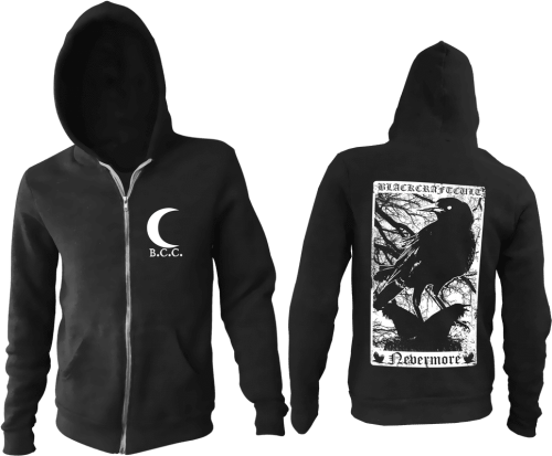 Zip Up Hoodie Black Craft Cult Death Hoodie