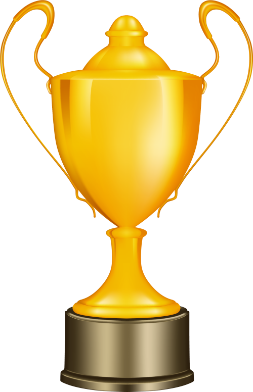 3d Golden Cup Png Trophy Gold Trophy Transparent