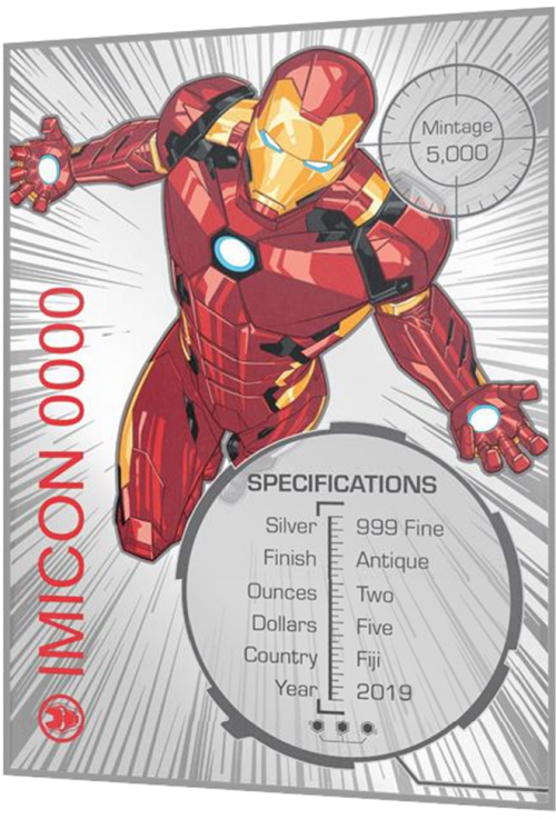 5 $ Dollar Marvel Icon Series Iron Man