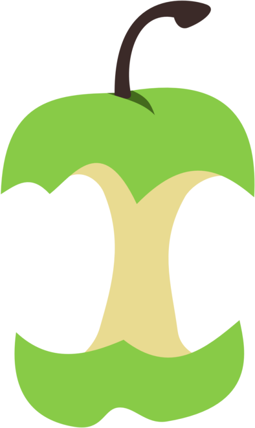 Apple Core Cutie Mark By The Smiling Pony On Deviantart Apple Core Clipart Png