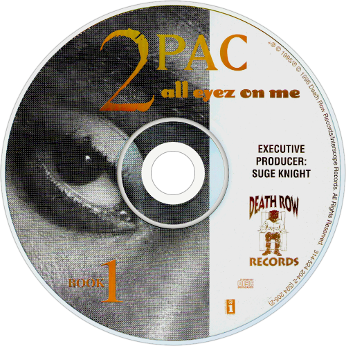 2pac All Eyez On Me Cd Disc Image