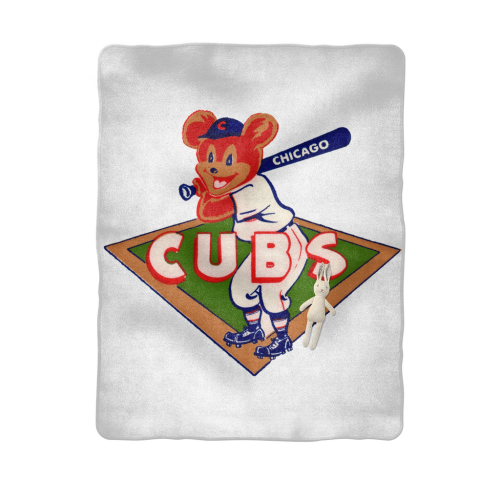 1950's Chicago Cubs ﻿sublimation Baby Blanket Cartoon