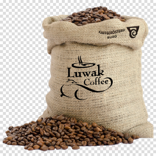 Bag With Coffee Beans Clipart Jamaican Blue Mountain