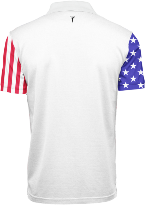 American Flag Men's Golf Shirt Golf