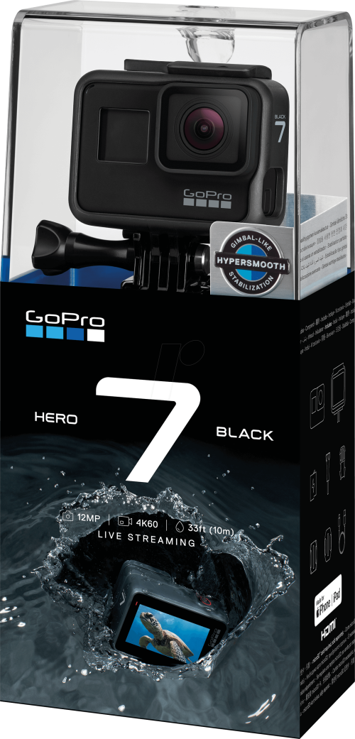 Action Cam, Gopro Hero7 Black Gopro Chdhx 701 Rw Gopro Hero 7 Black