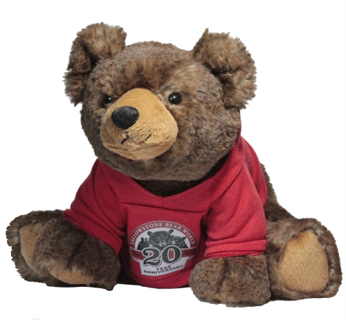 20 Year Anniversary Bear Plush Grizzly Red Hoodie Anniversary