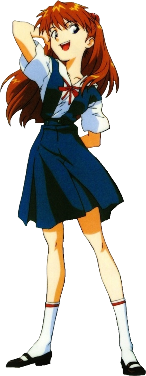 Asuka Langley Soryu In Her Iconic Outfit Asuka Langley Soryu Png