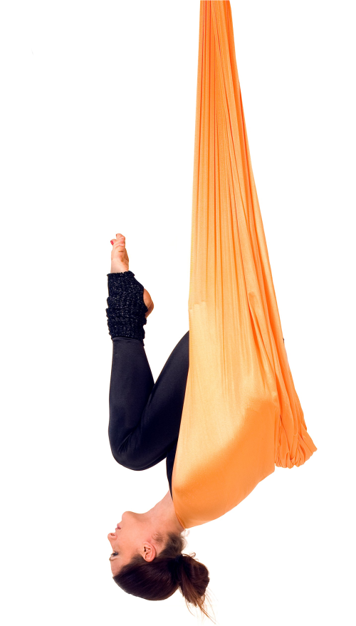 Aerial Yoga Pose Png Transparent File Anti Gravity Yoga Bat Pose