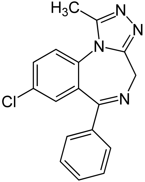 Xanax Drawing Pizza Alprazolam Chemical Structure