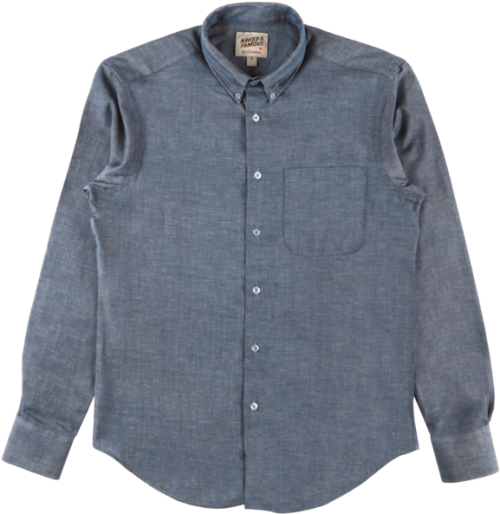 Blue Chambray Multi Color Nep