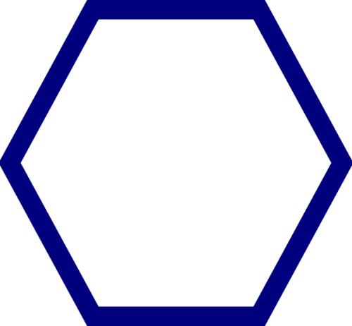 Blue Hexagon Svg Clip Arts 600 X 554 Px