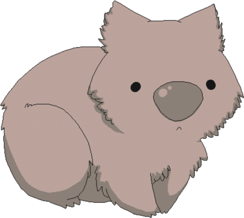 Vector Black And White Download A Bit Different Pinterest Cartoon Wombat